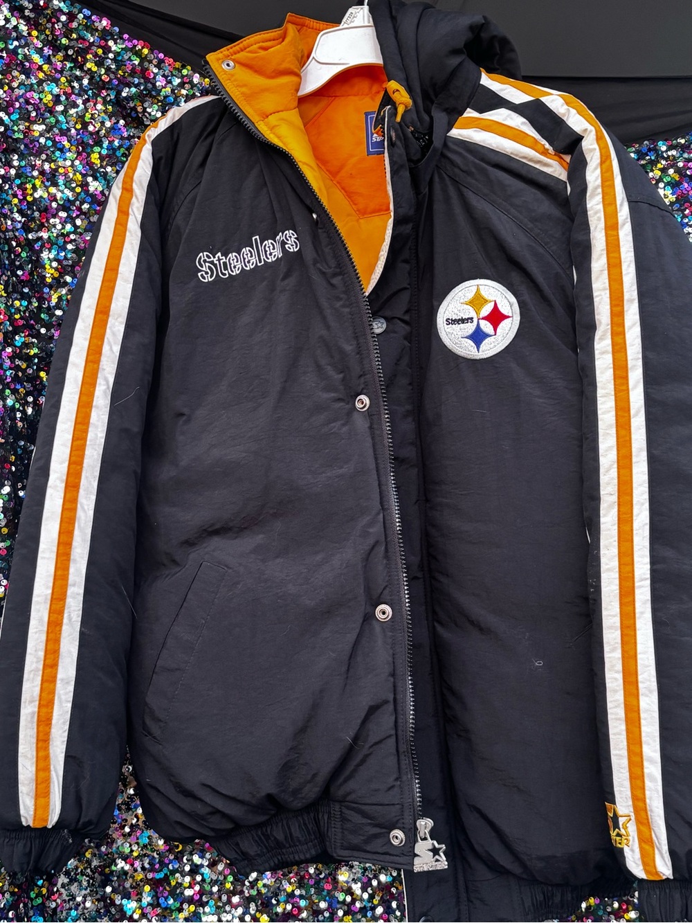 STARTER Black and Gold Pittsburgh Steelers Performance Jacket
